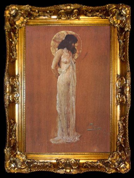 framed  Arthur streeton Standing female figure, ta009-2